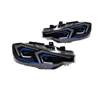 OUSDUO Faros Delanteros LED Con Lente De Proyector Para F30 F31 318i 320i 325i 328i 330i 335i Con Luces De Circulación Diurna(Halogen)