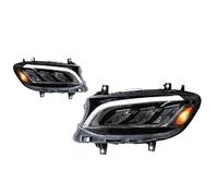OUSDUO Faros Delanteros LED Para Benz Para Sprinter W907 2018-2025 Luces Carretera Intermitentes DRL Lente Proyección(Amarillo)