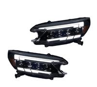 OUSDUO Faros Delanteros Para CR-V 2012-2014 Conjunto LED Mejorados Con Lente Proyección Dynamic Streamer 4