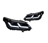 OUSDUO Faros Delanteros Para E60 523i 530i 2003-2010 DRL, Luces De Carretera Proyectores LED Tipo Ojo Ángel(Black,LHD,2003-2006)