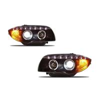OUSDUO Faros Delanteros Para Serie 1 E87 2004-2011 Conjunto Faros LED Completos Lente Proyector De Alta Configuración Mejorada(Low beam yellow light)
