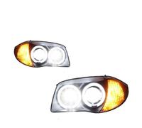 OUSDUO Faros Delanteros Para Serie 1 E87 2004-2011 Conjunto Faros LED Completos Lente Proyector De Alta Configuración Mejorada(High beam yellow light)