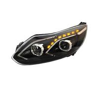 OUSDUO Faros Para Ford Para Focus 2012-2014 Con Luz Diurna DRL Lente De Proyector Y Faro LED(No Xenon)