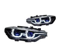 OUSDUO Lente De Proyector LED Para Faros Delanteros Coche Tipo Ojo Ángel Para F30 F31 F35 Serie 3 320i 325i 2012-2019(Halogen)