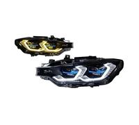 OUSDUO Lente De Proyector LED Para Faros Delanteros DRL De Coche Para Serie 3 F30 F35 F31 320I 325I 2013-2019(2013-2015 halogen)