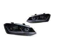 OUSDUO Para VW Para Polo Para Golf 7.5 2011-2018 Faros LED DRL Lente De Proyección De Señal(Plata,RHD)