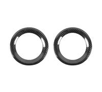 OUSDUO Rejilla Luz Antiniebla Anillo Decorativo For Luz Antiniebla Delantera Cubierta para Jeep para Renegade 2019 2020 2021 2022 2023 2024 Accesorios Exteriores For Coche (Carbon Fiber Grain)