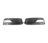 OUSDUO Rejilla Luz Antiniebla Cubierta De Lámpara Antiniebla Delantera De Coche Rejilla De Parachoques Tipo Panal para S5 A5 S-Line 2013 2014 2015 2016 8T0807681K 8T0807682K (Black)