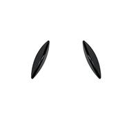 OUSDUO Rejilla Luz Antiniebla para Benz Clase C W205 C180 C200 C260 C43 AMG 2015-2018 Alerón Parachoques Delantero Cubierta Faro Antiniebla Kit Carrocería con Divisor Cuchilla Aire (Glossy Black)