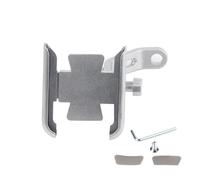 OUSDUO Soporte para Teléfono Móvil De Motocicleta para Suzuki para Burgman AN125 AN200 AN400 AN650 con Soporte para Manillar Y Espejo Retrovisor(Mirror Type Sliver)