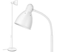 OUSFOT Lampara de Pie, 146cm Sencillo Blanco Lampara de Pie Salon Ajustable 220V E27 (Bombilla no Incluida) Ideal para Dormitorio,Sala de Estar y Oficina