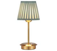 OUSFOT Lamparas de Mesita de Noche, 3 Niveles de Brillo Lamparas sin Cables Con Pantalla,Candeeiro Mesa de Cabeceira Retro Recargable Verde,Ideal para Sala de Estar,Estudio,Dormitorio Mesa de Comedor
