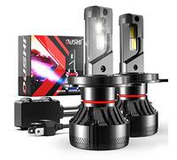 OUSHI Bombilla H4 LED Coche, 110W 20000LM Canbus 6500K Xenon Blanco 9003 HB2 Alto/Bajo LED Bombillas Faros Delanteros para Coches Kits de Conversión (Paquete de 2)