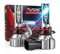 OUSHI Bombilla HB4 LED 55W, 9006 LED Canbus Kit De Conversión De Luz Antiniebla Para Automóvil, 12000LM Bombillas Para Luces Antiniebla, 6000K Xenón Blanco (2 piezas)