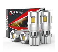 OUSHI W5W LED Canbus Bombillas Coche, T10 194 168 158 2825 6500K Blanco Xenón 2835 SMD 12V Para Coches Luces De La Matrícula Posición Laterales Iluminación Interior Luces Laterales (Paquete de 4)