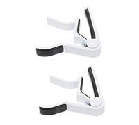 OUSIKA 2 uds guitarra capo bajo ukelele metrónomo sintonizador guitarra clásica metal capo guitarra accesorios capo banjo capo guitarra eléctrica acústica capo sintonización cambio abrazadera aleación