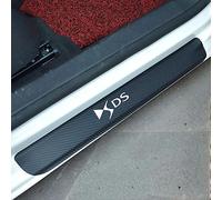 OUSIKA 4 Piezas Protector Umbral Puerta de Coche, Tira Umbral, Pegatinas Protectoras, Placa Desgaste Pedal Bienvenida, Accesorios Decoración, para Citroen DS DS4 DS4S DS5 DS6 DS7 DS5LS DS3