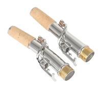 OUSIKA Accesorio for instrumento de saxofón, juego de 2 uds., saxofón de tono alto, cuello recto, cuello doblado, piezas de cuello de saxofón de latón Boquillas