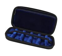 OUSIKA Accesorios for saxofón Estuche de almacenamiento for boquilla de saxofón con 6 ranuras, caja con forro de franela, accesorios portátiles for saxofón Boquillas