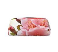 OUSIKA Blossom - Neceser de piel para maquillaje, neceser de viaje, neceser de cosméticos, bolsa de almacenamiento diario para mujer, Silver, Talla única