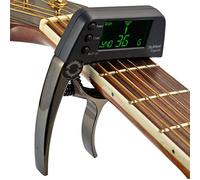 OUSIKA Capo de guitarra acústica, afinador de capo de guitarra de cambio rápido for piezas de guitarra eléctrica, bajo, ukelele, aleación cromática Guitarras (Color : E)