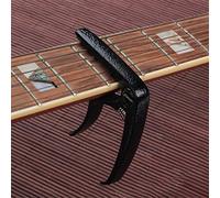 OUSIKA Cejilla de guitarra clásica, abrazadera de cambio rápido acústico, aleación de aluminio Universal for llave de Metal Guitarras (Color : Schwarz)