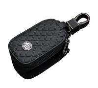 OUSIKA Cuero, Fundas Llaves de Coche, Funda Protectora Mando A Distancia, Llavero, Accesorios Decoración, para MG MG6 MGZS MG3 MG5 MG7 GT,bla-CK