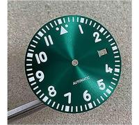 OUSIKA Esfera de 33,5 Mm, esfera verde luminosa, esferas de reloj modificadas for calibre Nh35/nh36/4r/7s, accesorios de piezas de reparación de movimiento de reloj Esferas(Color:Style2)