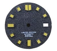 OUSIKA Esfera de reloj creativa, esfera de 28,5 Mm adecuada for accesorios de movimiento Nh35/4r36, piezas modificadas con esferas de reloj con logotipo S Esferas(Color:Yellow Nail)