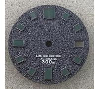 OUSIKA Esfera de reloj creativa, esfera de 28,5 Mm adecuada for accesorios de movimiento Nh35/4r36, piezas modificadas con esferas de reloj con logotipo S Esferas(Color:Green Nail)