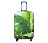OUSIKA Funda protectora de equipaje lavable y elástica, con diseño de hojas de plátano, antiarañazos, para equipaje de viaje de 45 a 81 cm, Black, S