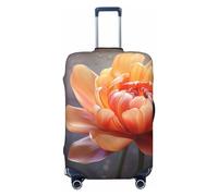 OUSIKA Funda protectora para equipaje, lavable, elástica, protector de maleta, diseño de flores, antiarañazos, para equipaje de viaje, se adapta a protectores de equipaje de 18 a 32 pulgadas, Black,