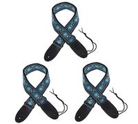 OUSIKA Guitarra Capo Accesorios for guitarra 4 piezas Correa for guitarra Arnés for niños Correa for guitarra for niños Correas for guitarra Accesorios clásicos eléctricos Chica Algodón Decoración vin