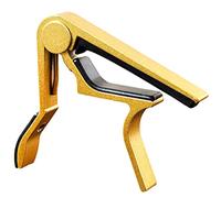 OUSIKA Guitarra Clip Capo Abrazadera Guitarras, Universal Capo Accesorios for guitarra Cambio rápido Abrazadera Llave Aleación de aluminio Metal Acústica Guitarra clásica Capo Guitarras (Color : Gold