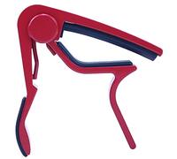 OUSIKA Guitarra Clip Capo Abrazadera Guitarras, Universal Capo Accesorios for guitarra Cambio rápido Abrazadera Llave Aleación de aluminio Metal Acústica Guitarra clásica Capo Guitarras (Color : Rot