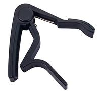 OUSIKA Guitarra Clip Capo Abrazadera Guitarras, Universal Capo Accesorios for guitarra Cambio rápido Abrazadera Llave Aleación de aluminio Metal Acústica Guitarra clásica Capo Guitarras (Color : Schw