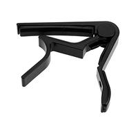 OUSIKA Instrumentos musicales eléctricos, accesorios for guitarra, aleación de aluminio profesional, sintonizador de guitarra, abrazadera, gatillo de llave, Capo Guitarras (Color : Schwarz)