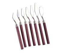 OUSIKA Juego de cuchillos de pintura acrílica al óleo, espátula multifuncional de acero inoxidable, paleta y cuchillo, juego de raspador for mezclar pintura Colores
