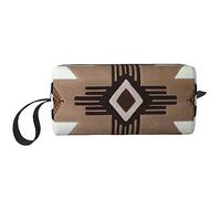 OUSIKA Native American - Bolsas de cosméticos para mujer, bolsa de maquillaje portátil, bolsa de almacenamiento de viaje, bolsa de recepción diaria, bolsa de aseo de gran capacidad, color blanco,