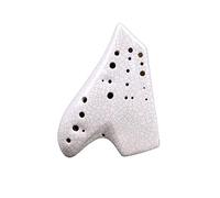 OUSIKA Ocarina Blanco Triple Ocarina Instrumento Musical Alto Tono C Ocarinas Accesorios de Instrumentación Musical Profesional Flauta