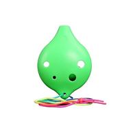 OUSIKA Ocarina Ocarina de plástico de 6 agujeros Alto C-Key Ocarina estudiante principiante instrumento adecuado for estudiantes principiantes Ocarina Flauta (Color : Green)