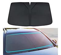 OUSIKA Parasol Parabrisas Delantero de Coche, para Audi Quattro Q8 e-Tron, Plegable, Impermeable, Cubierta Protección Solar, Bloque Aislamiento Térmico, Accesorios Decoración Rayos UV,Bla-CK