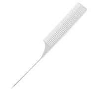 OUSIKA Peine for el cuidado del cabello Peine for el cabello Peine de cola afilada Peine de peluquería Peine de cola de acero inoxidable Dientes densos Peine for peinar el cabello liso Peine ABS resis