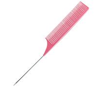 OUSIKA Peine for el cuidado del cabello Peine for el cabello Peine de cola afilada Peine de peluquería Peine de cola de acero inoxidable Dientes densos Peine for peinar el cabello liso Peine ABS resis