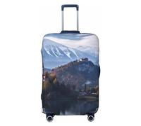 OUSIKA Protector de equipaje lavable y elástico, protector de maleta de Eslovenia, el país de las maravillas, antiarañazos, para equipaje de viaje, se adapta a protectores de equipaje de 18 a 32