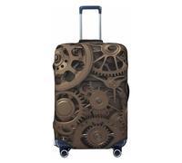 OUSIKA Protector de equipaje lavable y elástico, protector de maleta, engranajes mecánicos Steampunk, funda antiarañazos, funda de equipaje de viaje, se adapta a protectores de equipaje de 18 a 32