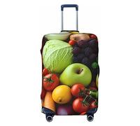 OUSIKA Protector de equipaje lavable y elástico, protector de maleta, frutas y verduras frescas, antiarañazos, para equipaje de viaje, se adapta a protectores de equipaje de 18 a 32 pulgadas, Black, L