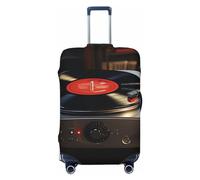 OUSIKA Protector de equipaje lavable y elástico, protector de maleta para tocadiscos, funda antiarañazos, para equipaje de viaje, se adapta a protectores de equipaje de 18 a 32 pulgadas, Black, XL