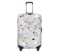 OUSIKA Protector de equipaje lavable y elástico, protector de maleta, terrazzo mármol, pastel, funda antiarañazos, para equipaje de viaje, se adapta a protectores de equipaje de 18 a 32 pulgadas,