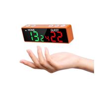 Ousmile Mini Marcador Digital - Marcador de Mesa Portátil para Juegos, Marcador Electrónico Inalámbrico a Batería con Timbre, Marcador de 6 Dígitos para Ping Pong/Cornhole/Baloncesto/Voleibol